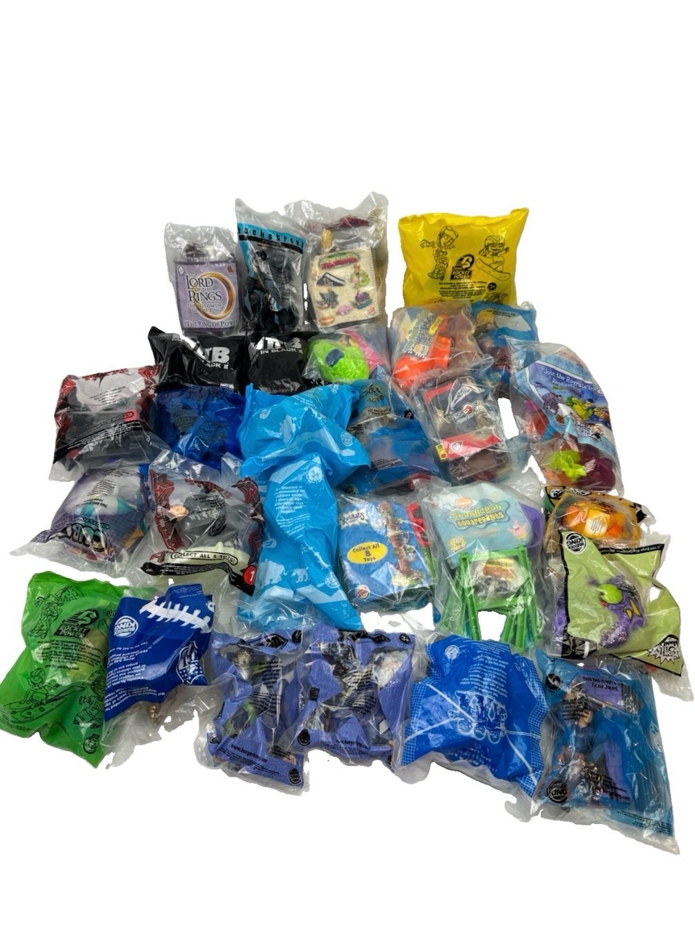 Lot Of 28 VTG 2000’s Burger King Kids Meal Toys Factory Sealed Unopened Polybags